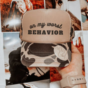 Worst Behavior Hat | trucker hat |