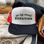 Worst Behavior Hat | trucker hat |