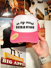 Worst Behavior Hat | trucker hat |